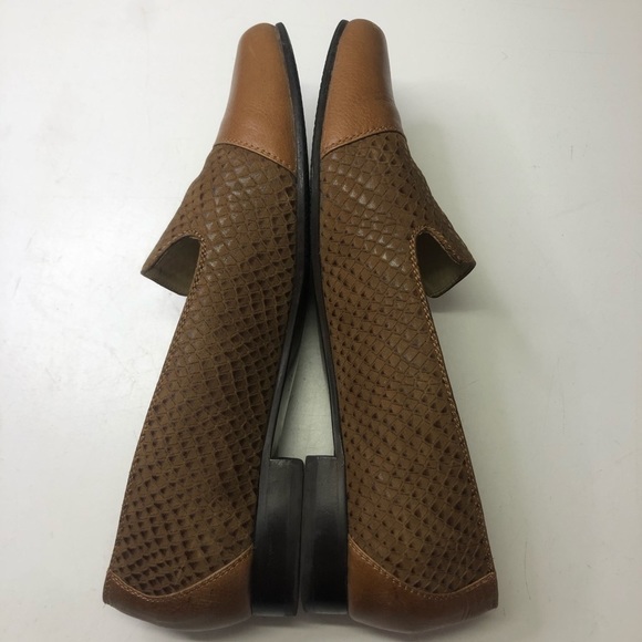 Columbian Leather Loafers Cognac Brown, size 6 - Picture 6 of 10